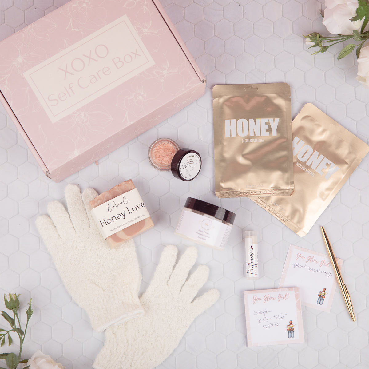 XOXO Self Care Box: March Self Care Box -You Glow Girl